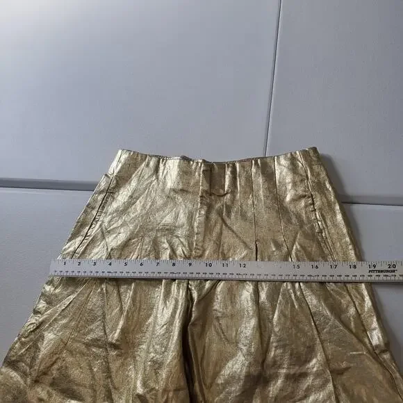 Lanhtropy Culotte Pants Metallic Gold - Picture 6 of 11